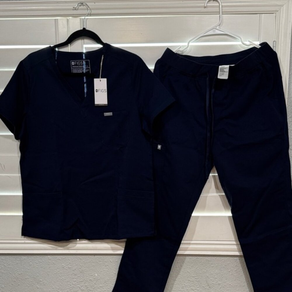 Figs Deep Blue Medical Scrub Set